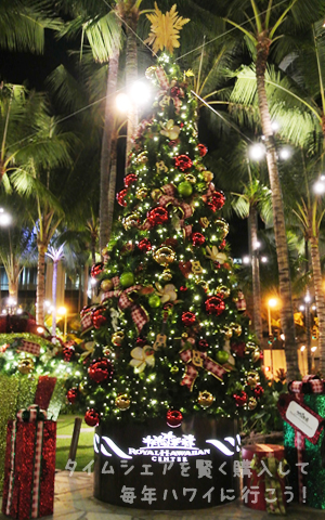 ロイヤルハワイアンセンター・クリスマスツリー